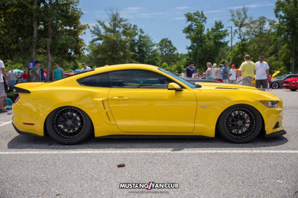 mustang week 2016 mw16 mustangfanclub mustang fan club meet and greet bagged s550 airlift suspension air bags bagged lowered slammed triple yellow josh baker