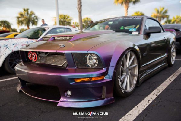 mustang week 16 2016 hard rock cafe car show meet mw16 mustangfanclub mustang fan club leo kray bagged air suspension vossen cvt s197