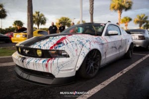 mustang week 16 2016 hard rock cafe car show meet mw16 mustangfanclub mustang fan club rob rabon plastidip bagged s197 air suspension airlift