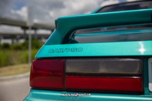 calypso green foxbody hatchback lx harris lue luecreative mustangfanclub mustang fan club 5.0resto latemodelrestoration latemodelresto mustang week turbo 2.3T 2.3