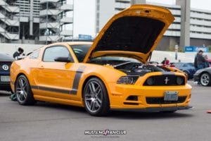 mustang 50th anniversary birthday celebration mustangfanclub mustang fan club april 2014 2015 15 event coverage images car show charlotte north carolina nc school bus yellow boss 302 boss302