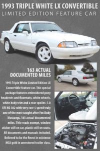 dennis collins mustang mustangs barrett-jackson barrett jackson mustang fan club mustangfanclub world record auction foxbody sn95 low mileage