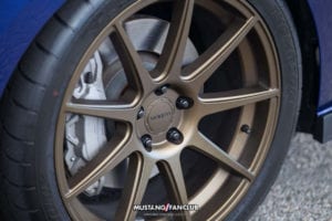 deep impact blue s550 mustang fan club roush performance front fascia camo wrap upr products steve gelles mustang week 2016 16' velgen wheels matte bronze