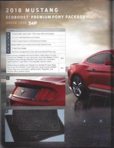'18 18 2018 Mustang order guide companion new release mustangfanclub fan club unreleased news ford