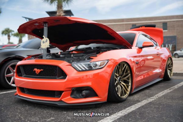 bagged competition orange mustang week mw17 2017 mustangfanclub meet & greet myrtle beach south carolina sc s197 s550 gt sn95 new edge