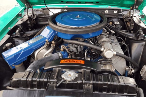 Boss-429-Grabber-Green-Engine grabber green mustang boss 429