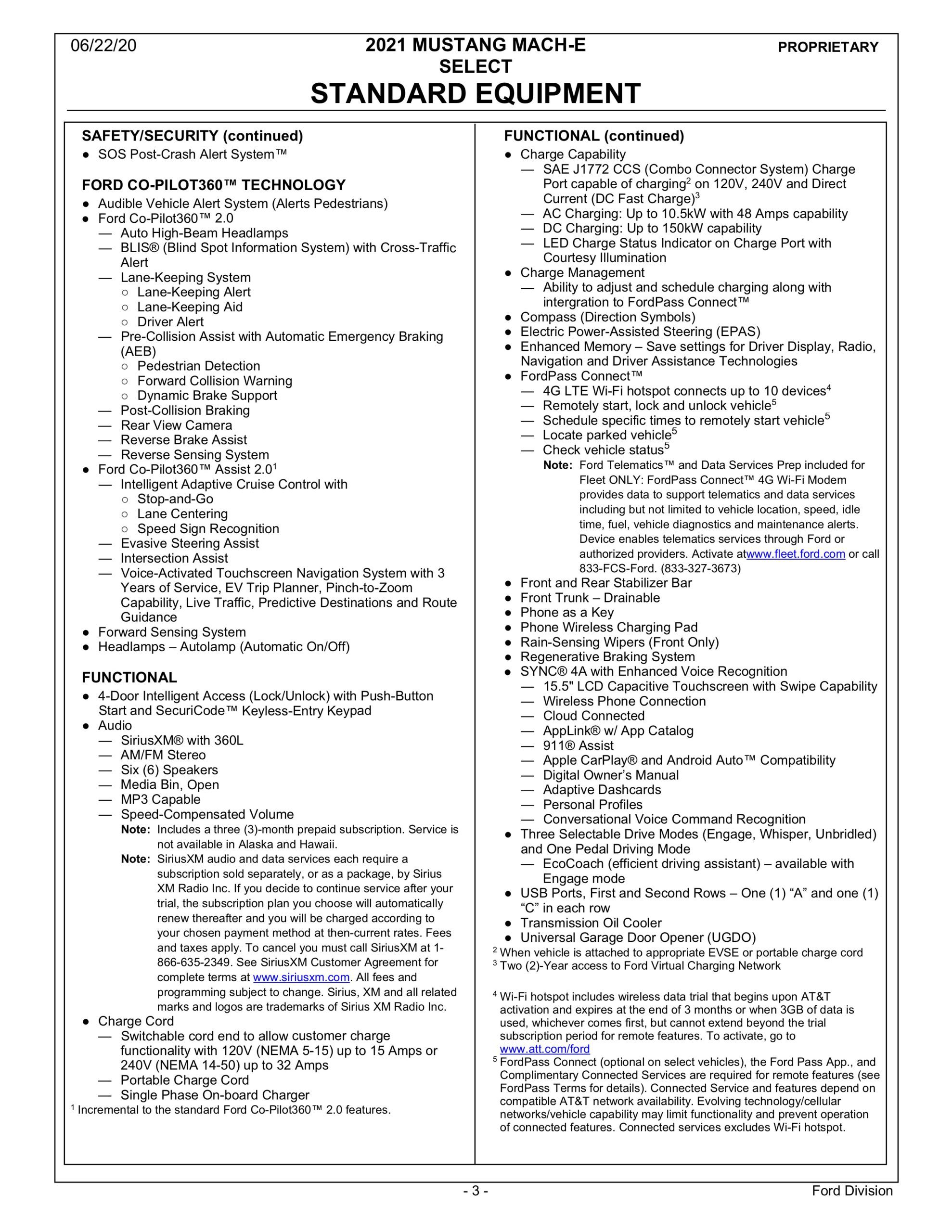 Page 3 2021 Mach E Order Guide