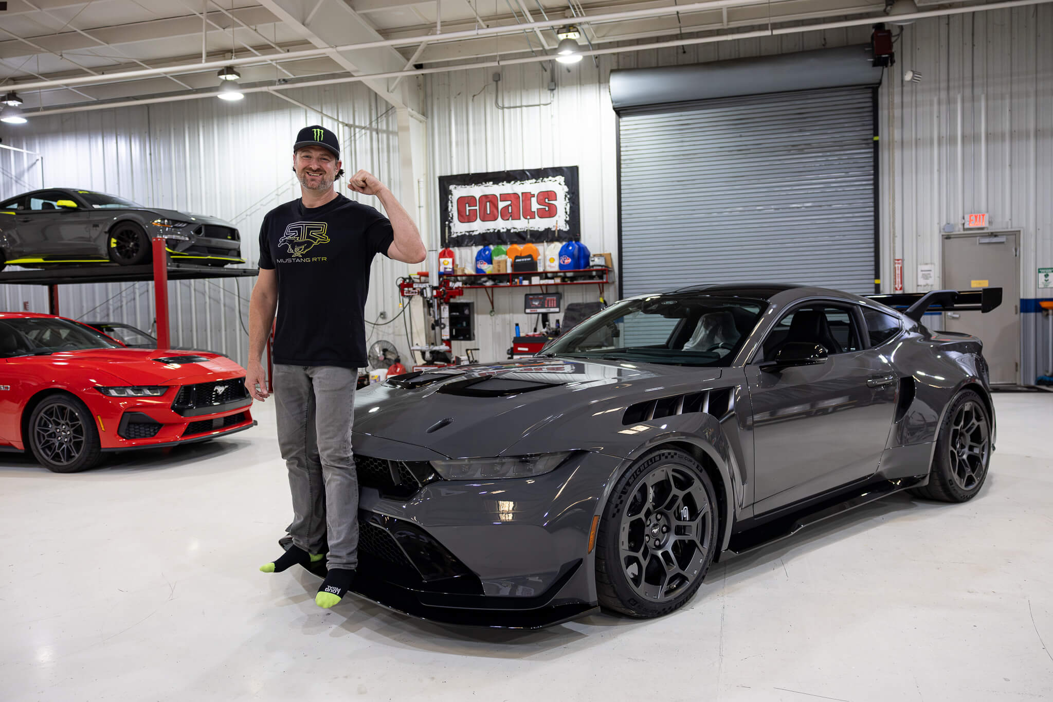 leadfoot grey mustang gtd